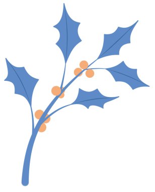 Beyaz arka planda yapraklar ve meyveler 