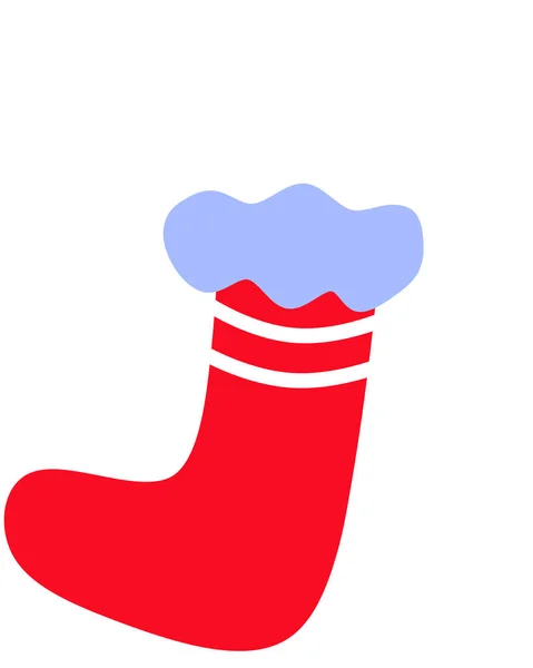 クリスマスソックス 赤い靴下 ギフトソックス クリスマスの装飾 — ストック写真
