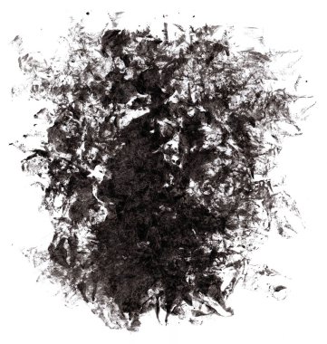 Boya vuruşları. Grunge tarzında bir arka plan. Siyah felçler. Blot arkaplanı. Akrilik boya. Soyut arkaplan. Boyama dokusu.