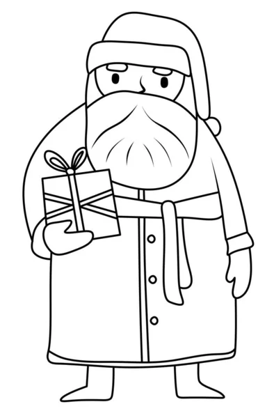 Santa Claus Nicholas Santa Logo Christmas Greeting Card — Stock Photo, Image