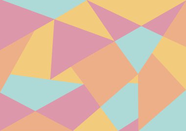 Soyut üçgenler. Renkli üçgenler. Geometrik soyutlama.