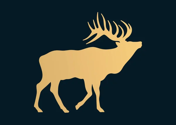Deer Buck Deer Deer Logo Deer Silhouette — 图库照片