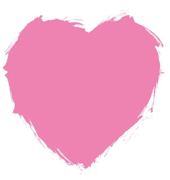 Розфарбоване Серце Ізольована Ілюстрація Серця Чорно Біле Серце — стокове фото