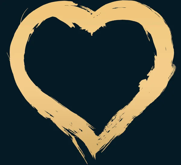 Βαμμένη Καρδιά Απομονωμένη Απεικόνιση Της Καρδιάς Ασπρόμαυρη Καρδιά — Φωτογραφία Αρχείου