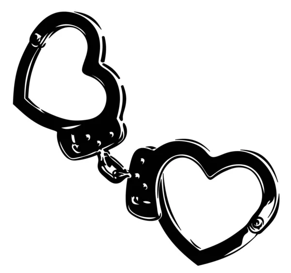Handcuffs Handcuffs White Background — Stock Photo, Image