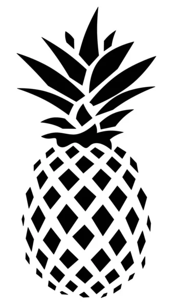 Ananás Logotipo Abacaxi Ilustração Frutas Tropicais Abacaxi — Fotografia de Stock