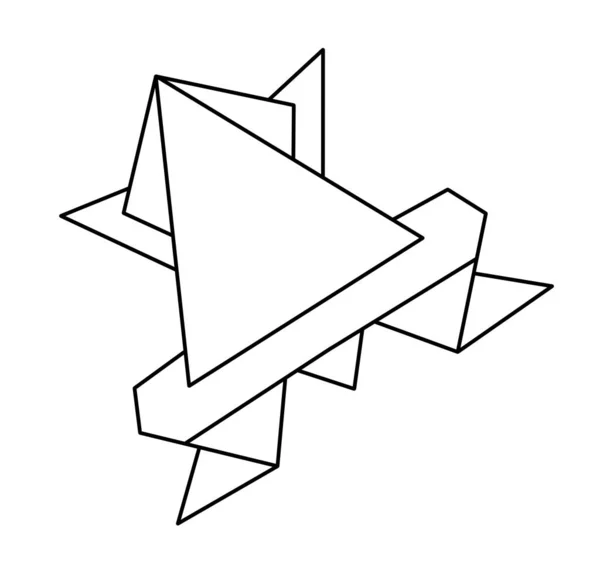 Rana Origami Ilustración Sapo Sobre Fondo Blanco —  Fotos de Stock