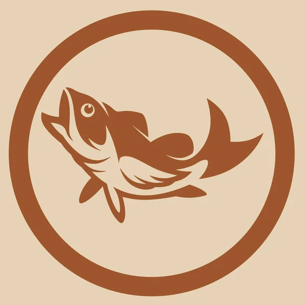 Fish Fish Isolated Illustration Fish Logo — Zdjęcie stockowe