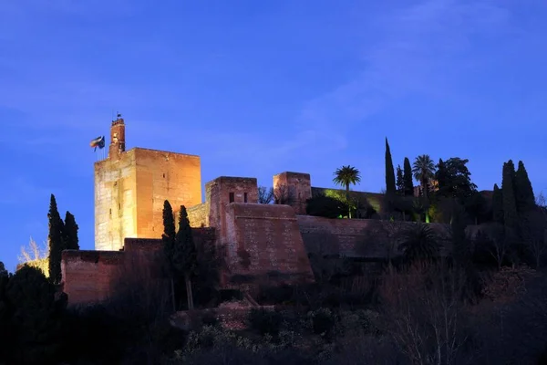 Granada 'nın Alhambrası. Nazari anıtsal kompleksi — Stok fotoğraf