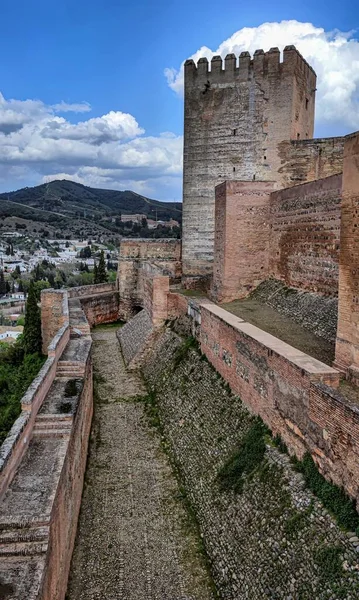 Alhambra z Granady. Nazari monumentalny kompleks — Zdjęcie stockowe