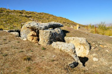 Gorafe Megalitik Parkı. Granada - Endülüs, İspanya.