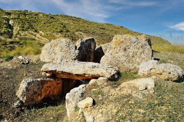 Gorafe Megalitik Parkı. Granada - Endülüs, İspanya.