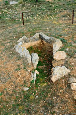 Gorafe Megalitik Parkı. Granada - Endülüs, İspanya.