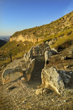 Gorafe Megalitik Parkı. Granada - Endülüs, İspanya.
