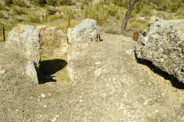 Gorafe Megalitik Parkı. Granada - Endülüs, İspanya.