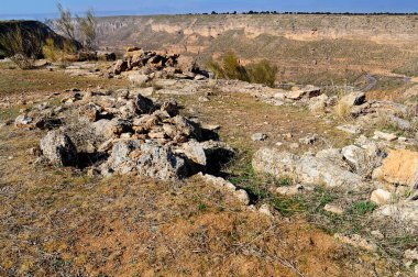 Gorafe Megalitik Parkı. Granada - Endülüs, İspanya.