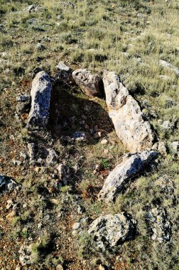 Gorafe Megalitik Parkı. Granada - Endülüs, İspanya.