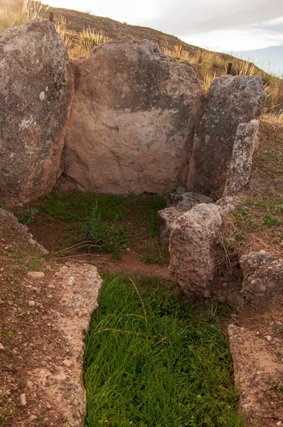 Gorafe Megalitik Parkı. Granada - Endülüs, İspanya. — Stok fotoğraf