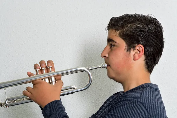 Gli studenti del Conservatorio di Musica provano in classe. — Foto Stock