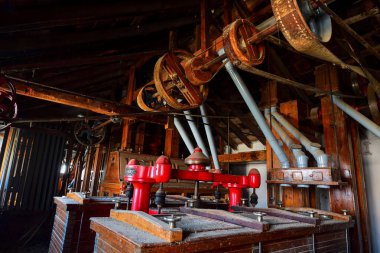 İspanya 'da buğday işlemek için eski değirmenler.