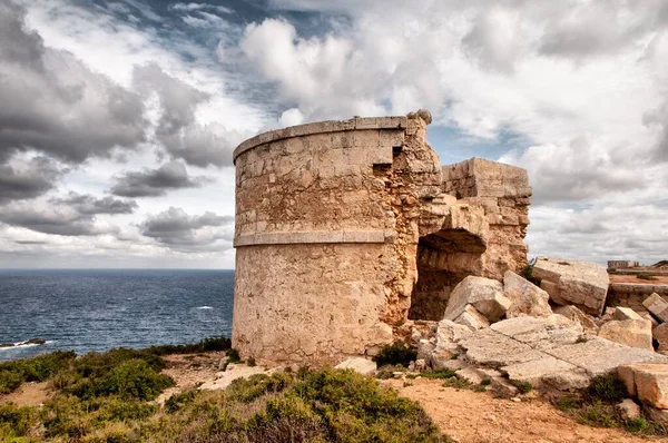 stock image Defensive military architecture of the island of Menorca.