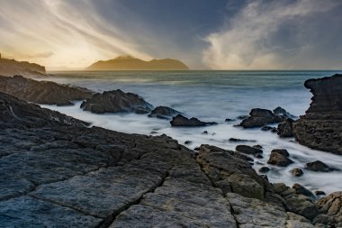 Cantabrian Sahili manzarası