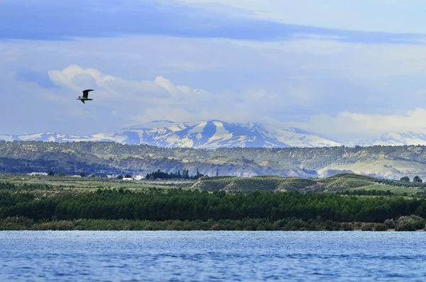 Het stuwmeer van Negratin, in de loop van de rivier Guadiana Menor. — Stockfoto