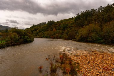 Asturias 'taki Narcea Nehri' nin rotası..