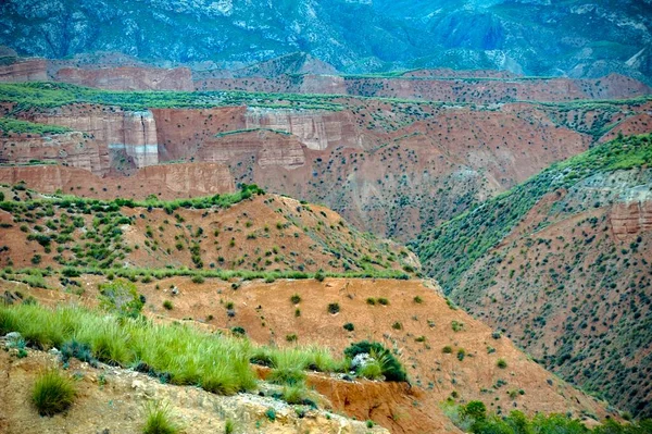 Detenções e falésias das Badlands de Gorafe - Granada. — Fotografia de Stock