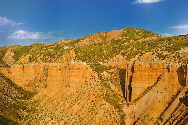 Detenções e falésias das Badlands de Gorafe - Granada. — Fotografia de Stock