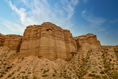 Gorafe 'nin Çorak Toprakları' nın tepeleri ve tepeleri - Granada.