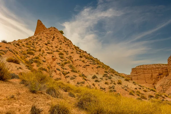 Borítók és sziklák a Badlands Gorafe - Granada. — Stock Fotó