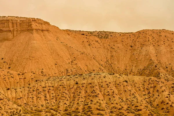 Crests and cliffs of the Badlands of Gorafe - Granada. — Stockfoto