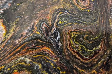 Renklerin karışımında soyut şekiller