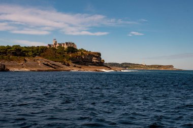 Santander sahili, Cantabrian kıyısında..