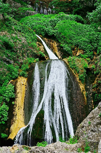 Waterfall at the source of the Mundo river. — Stockfoto