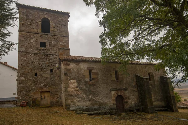 Romanesque church of San Vicente in the Quintanillas — Stock Photo, Image