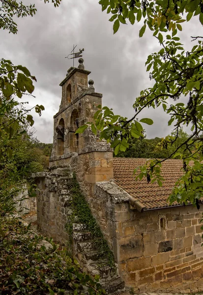 Romanesque church of San Cristobal in Barcena del Ebro. — стоковое фото