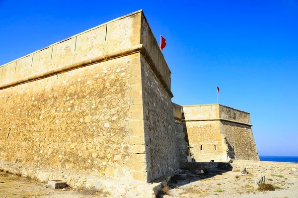 Coastal Castle or Castillo de Guardias Viejas - Almeria. — стокове фото