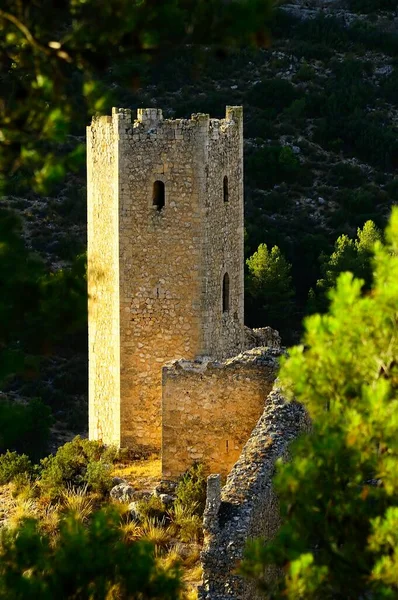 Canavate tower in Alarcon, Cuenca. — стокове фото
