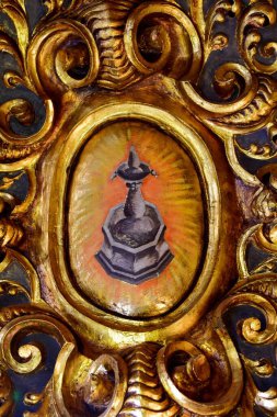 Iglesia de la Merced de Baza 'nın mimari ve dekoratif unsurları, Granada.