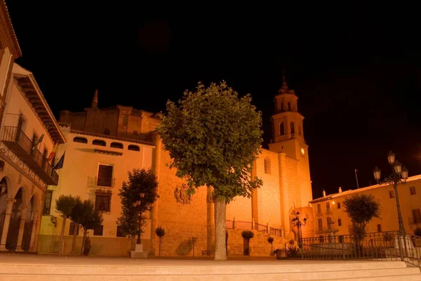 Praça principal da cidade de Baza, Granada — Fotografia de Stock