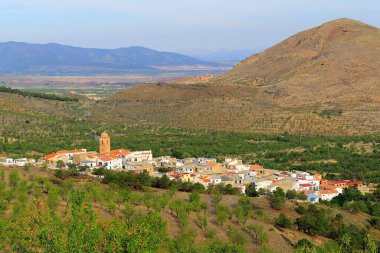 Villa de Ferreira, Granada 'nın panoramik manzarası.