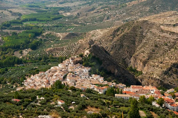 Panoramic view of the Villa de Castril de la Pena, Granada. — 스톡 사진
