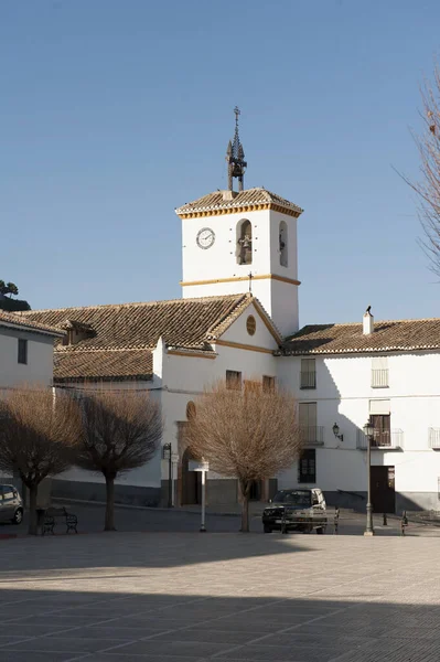Church of the announcement of the Villa de Gor in Granada — стоковое фото