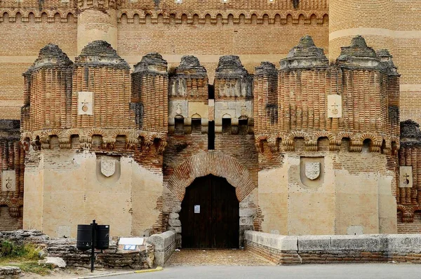 Mudejar gothic castle of Coca in Segovia. — Stock Photo, Image