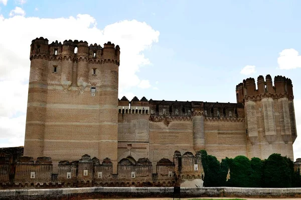 Mudejar gothic castle of Coca in Segovia. — Stock Photo, Image