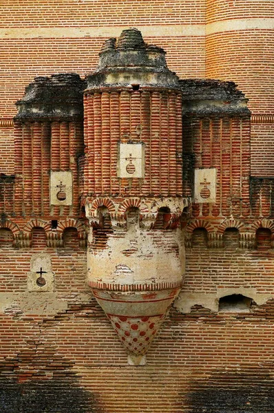 Mudejar gotycki zamek Coca w Segowii. — Zdjęcie stockowe
