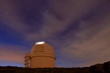Night photography at the Calar Alto observatory in Almeria.