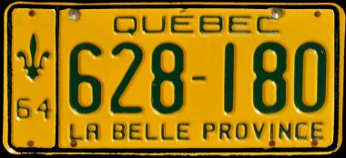 Araçlar için metal tabelalar - Araç plakası